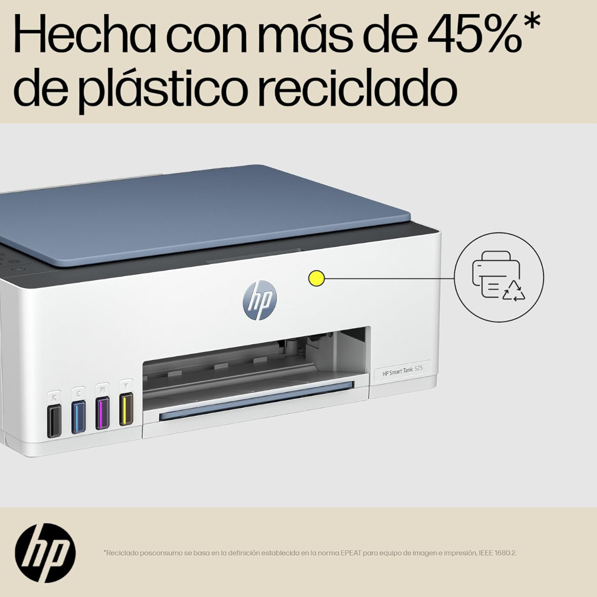Impresora Multifuncional HP 525 Smart Tank Tinta Contínua