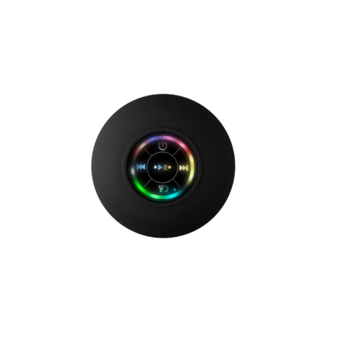 Bocina RGB Bluetooth negro inalámbrico portátil contra agua ventosa grande sonido estéreo regadera