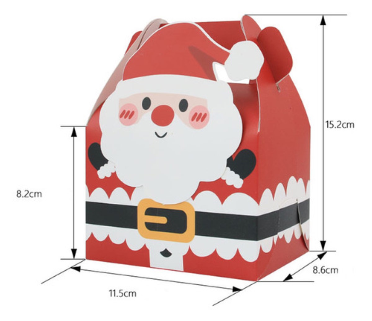 24 Cajas para Galletas de Navidad Decoradas Regalo Dulces Recuerdos MULTICOLOR