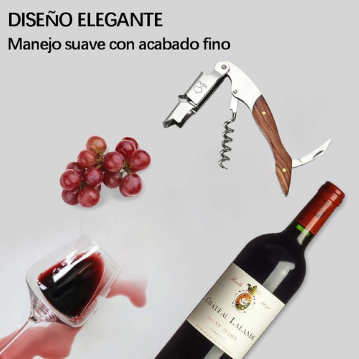 2 Sacacorchos Profesional Descorchador 10 Destapadores de Vinos Bar plata cafe 