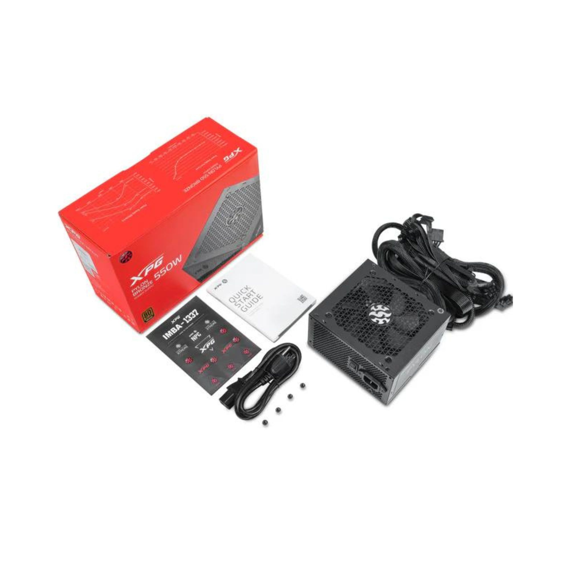 Fuente de poder XPG Pylon de 750 W, ATX, 80 Plus Bronze, Negro