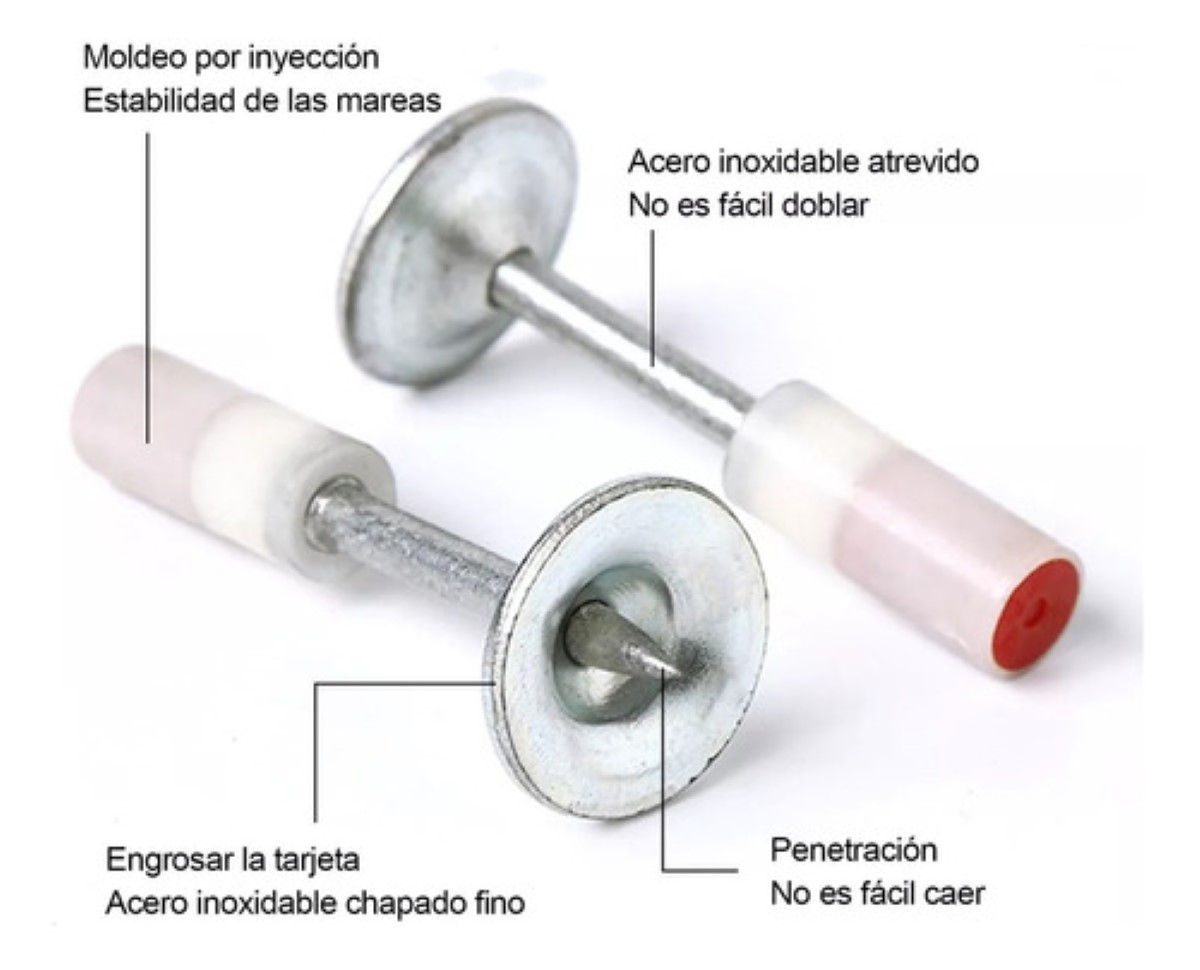 Clavos Multipropósito Para Tubería De Agua Clavo De Fuego 100 plata