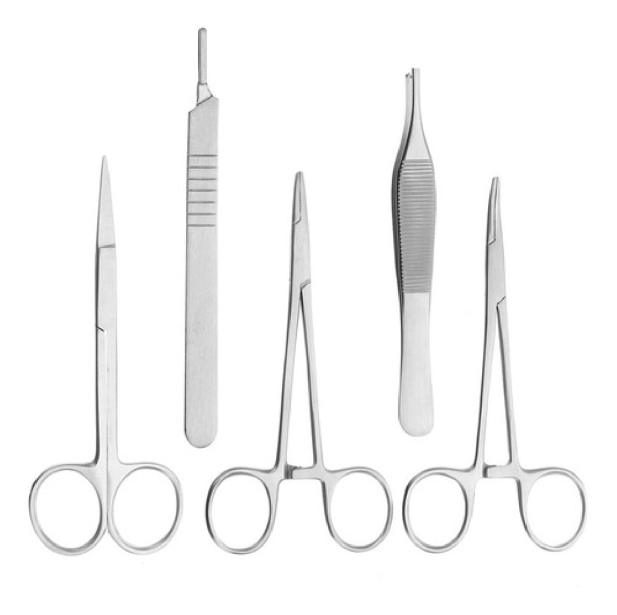 Kit De Sutura Equipo De Sutura Pad Suturas Quirurgicas 18 pzs estuche rojo