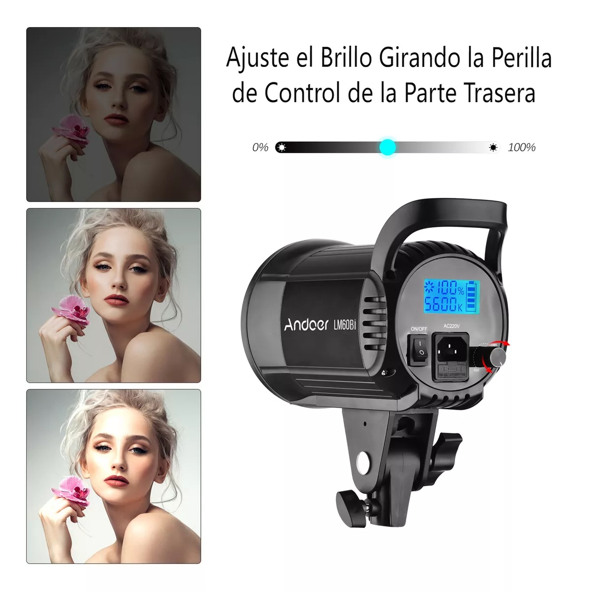 Luz Fría Y Cálida 60w Lm60bi Mini Estudio Fotográfico