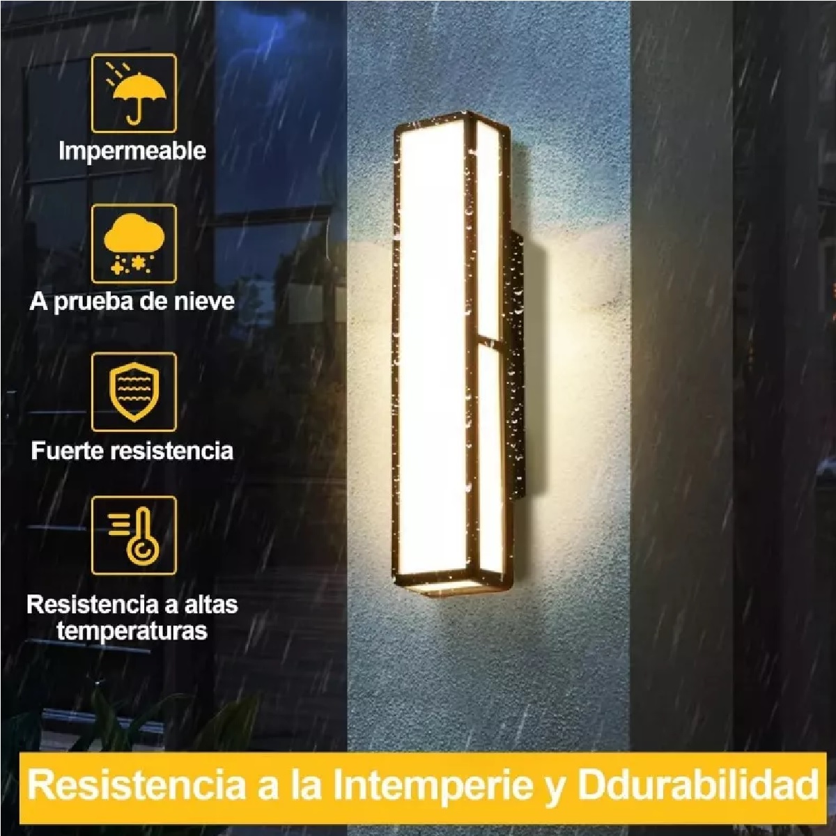 Lámpara De Pared Exterior Decorativa Moderna Con Luces Led