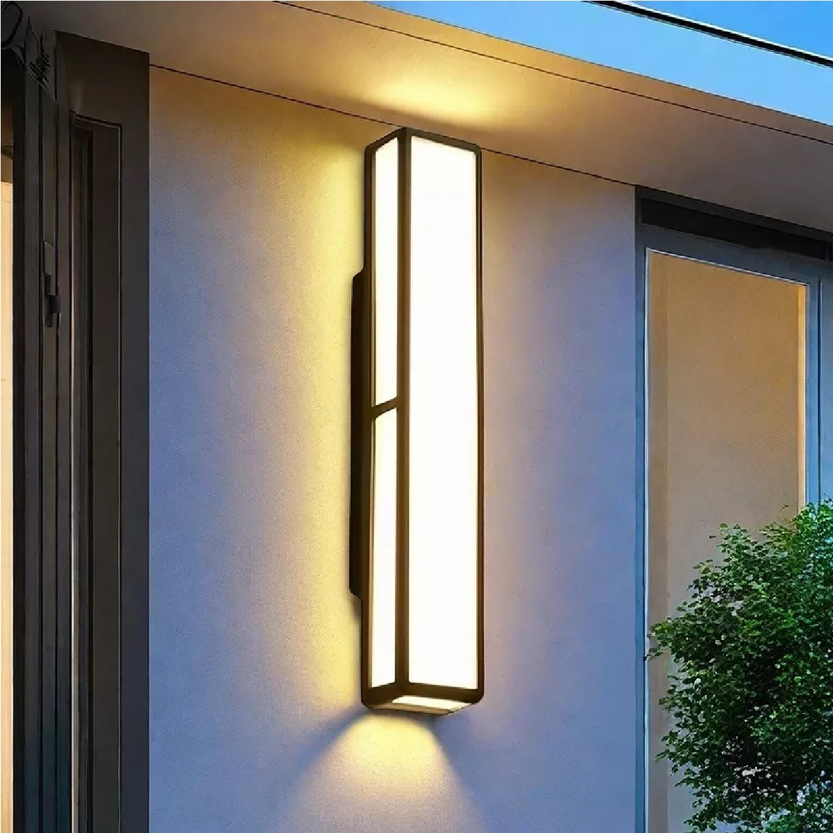 Lámpara De Pared Exterior Decorativa Moderna Con Luces Led