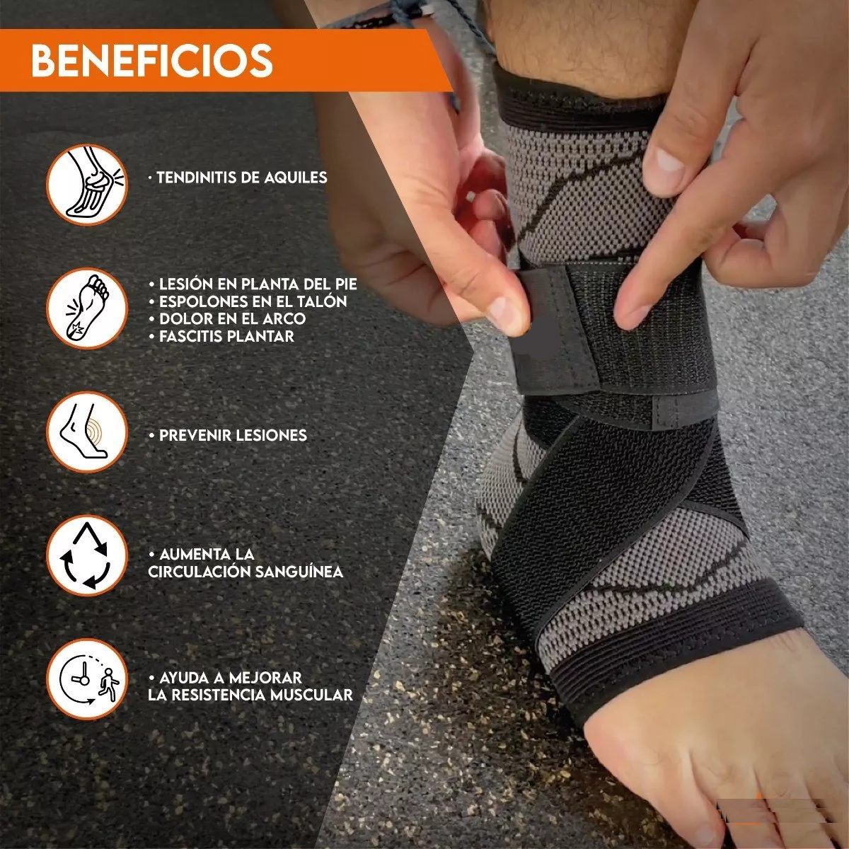 2 Tobilleras Compresión Deportivas Ortopédica Gym Esguince