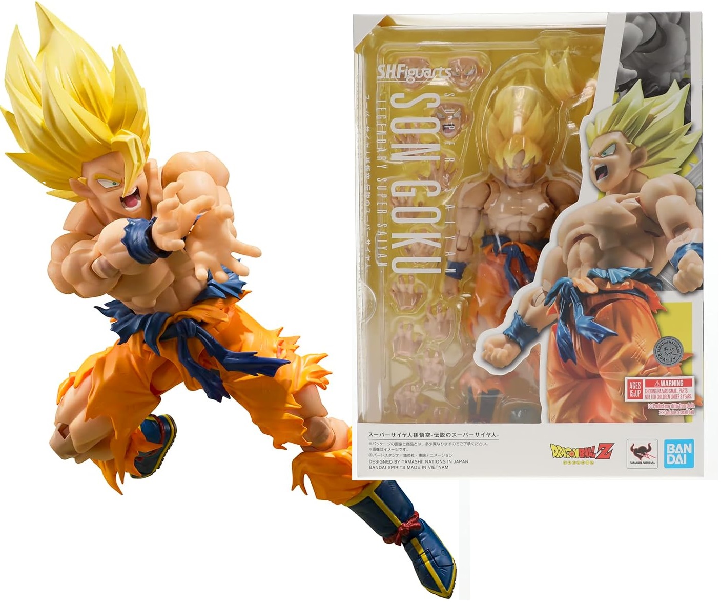 Son Goku Legendary Super Saiyan TAMASHII NATIONS Bandai Spirits S.H.Figuarts Dragon Ball Z
