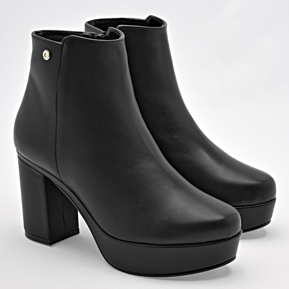D´Cristian Botin Plataforma Mujer Tacon 9cm Tubo 12cm Color Negro E9