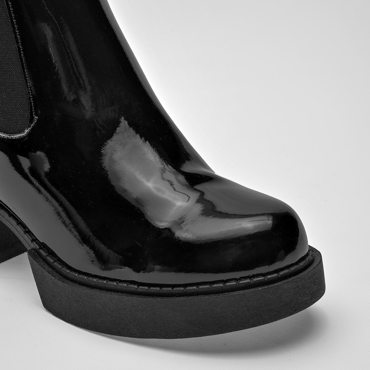Been Class Botin Charol Casual Mujer Tacon 6cm Tubo 14cm Color Negro E9