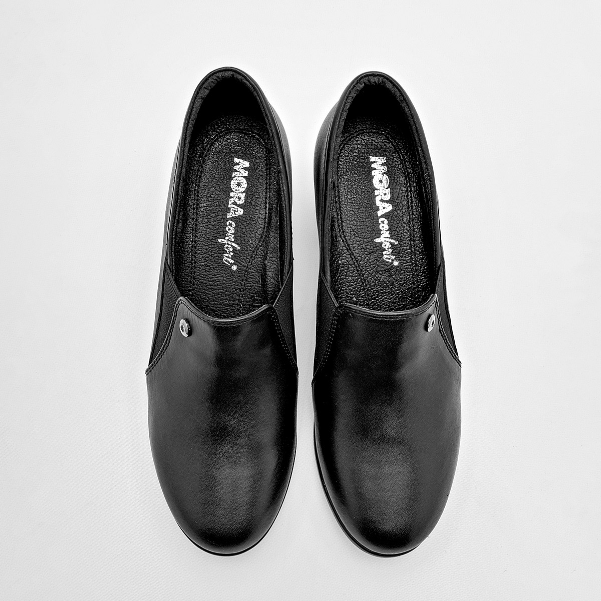 Mora Confort Zapato Tacon Cerrado Mujer Piel Tacon 5cm Color Negro E9
