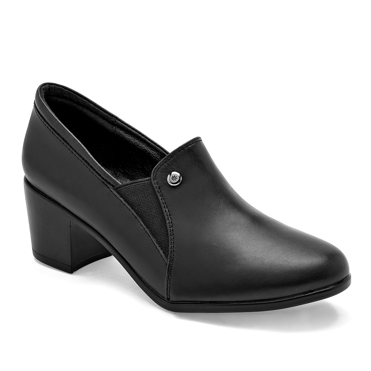 Mora Confort Zapato Tacon Cerrado Mujer Piel Tacon 5cm Color Negro E9