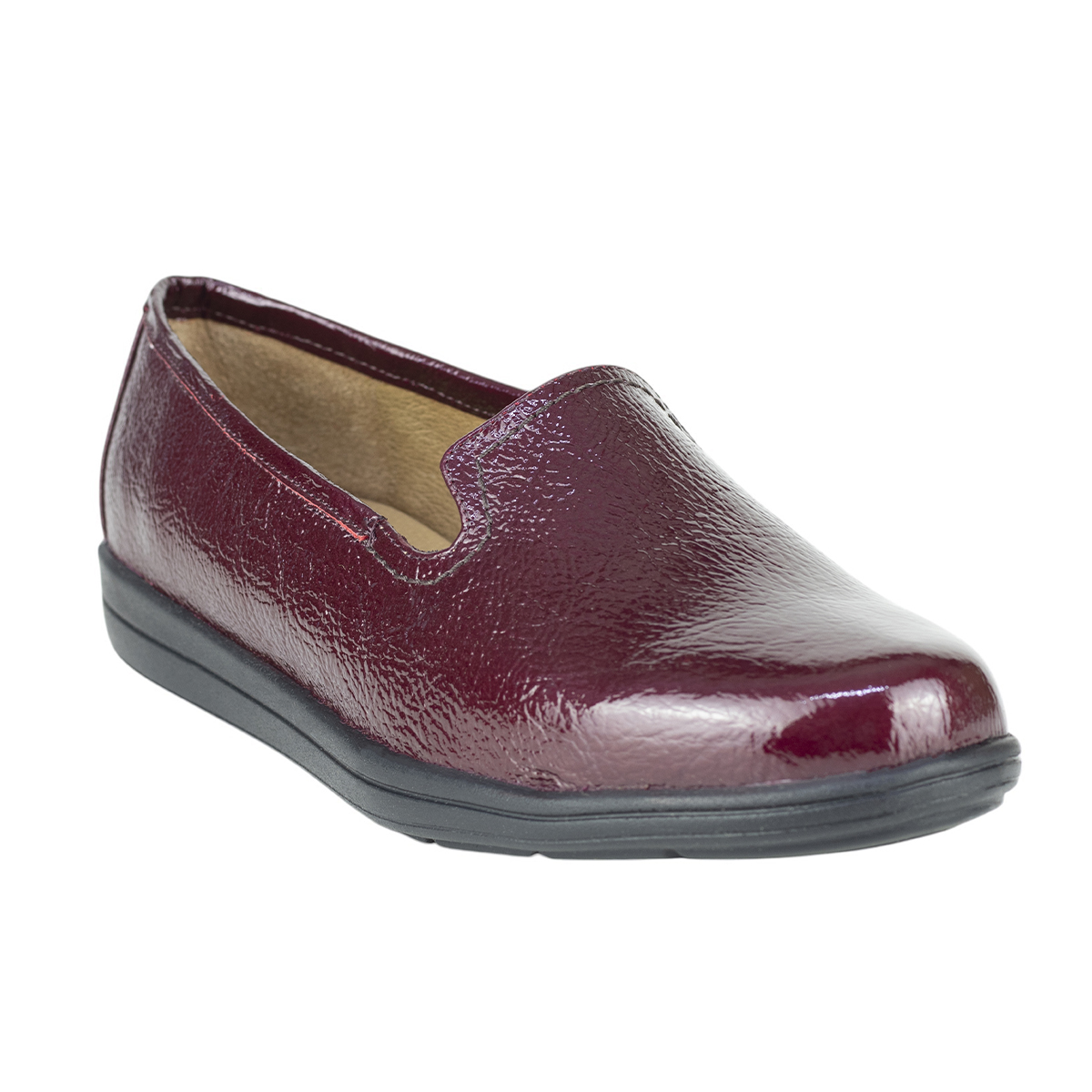 Mocasines Vestir Mujer Slip On 72032 Vino Capricho Clásicos