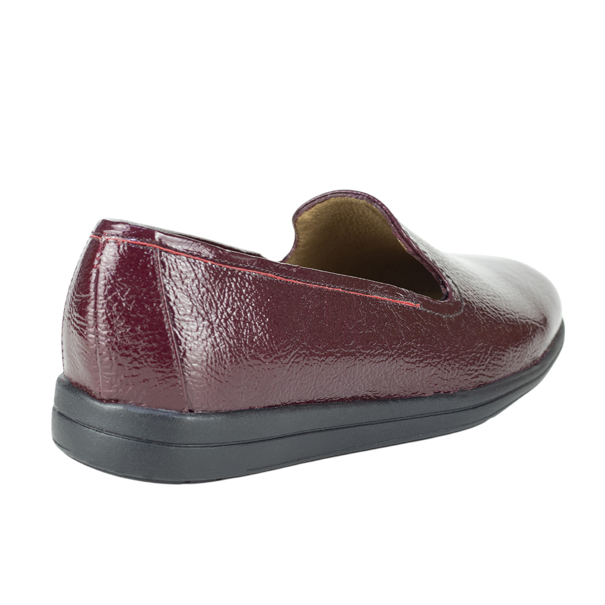Mocasines Vestir Mujer Slip On 72032 Vino Capricho Clásicos