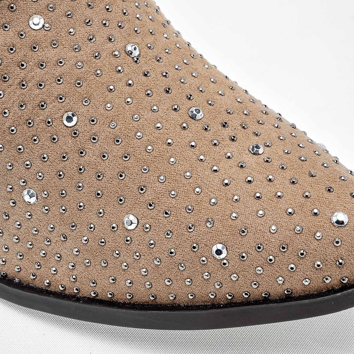 MoraMora Botin Vaquero Mujer Tacon 6cm Tubo 14cm Color Cafe E9