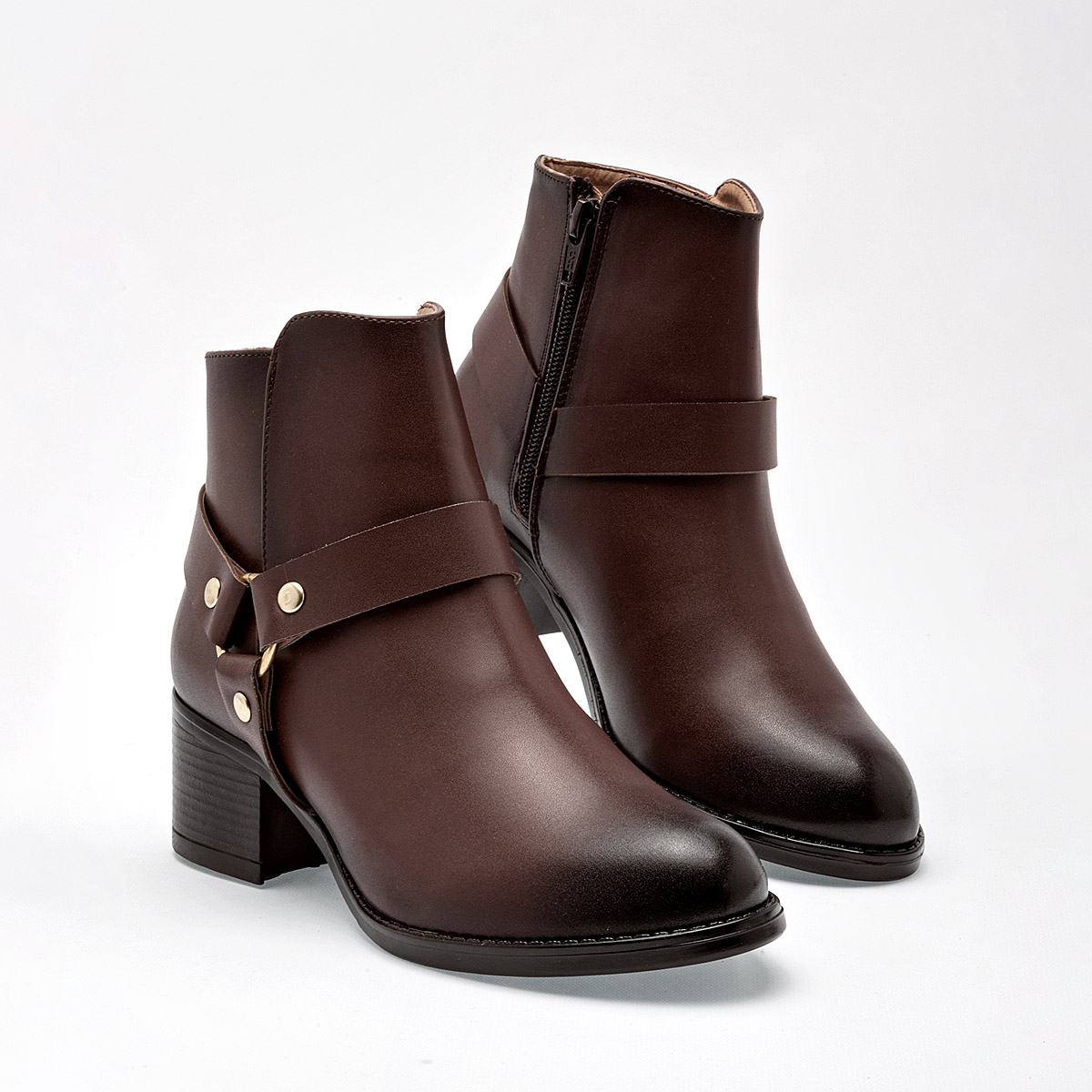 Instinto Botin Vaquero mujer Tacon 5cm Tubo 11cm Color Cafe E9