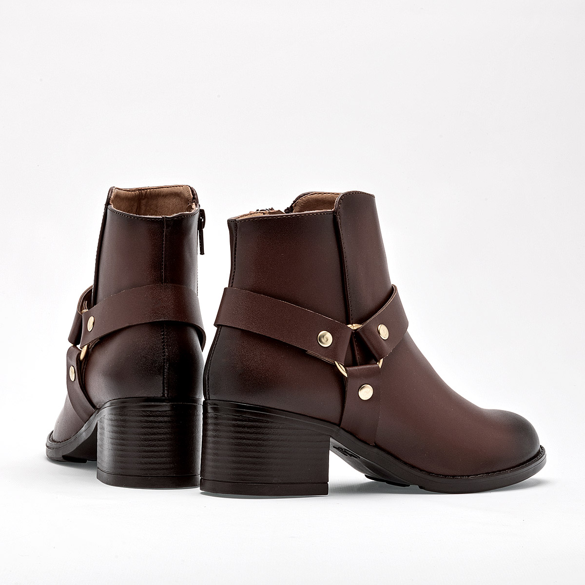 Instinto Botin Vaquero mujer Tacon 5cm Tubo 11cm Color Cafe E9
