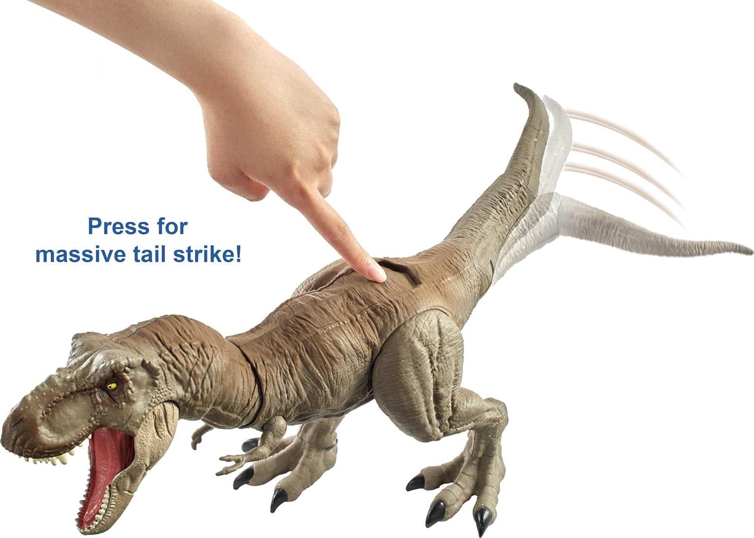 Tyrannosaurus Rex Jurassic World Toys T-Rex Mega Ataque, Dinosaurio MATTEL
