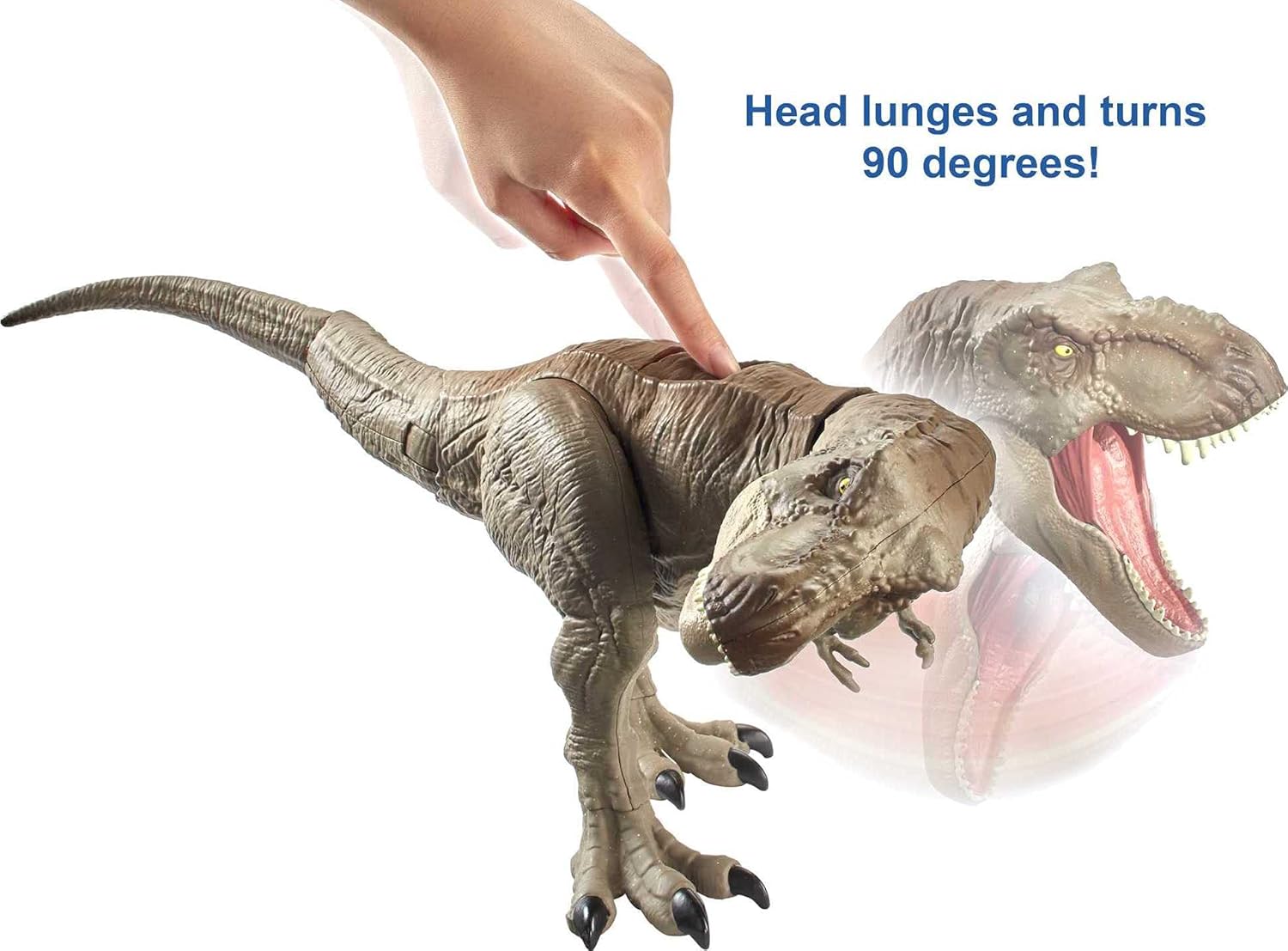 Tyrannosaurus Rex Jurassic World Toys T-Rex Mega Ataque, Dinosaurio MATTEL