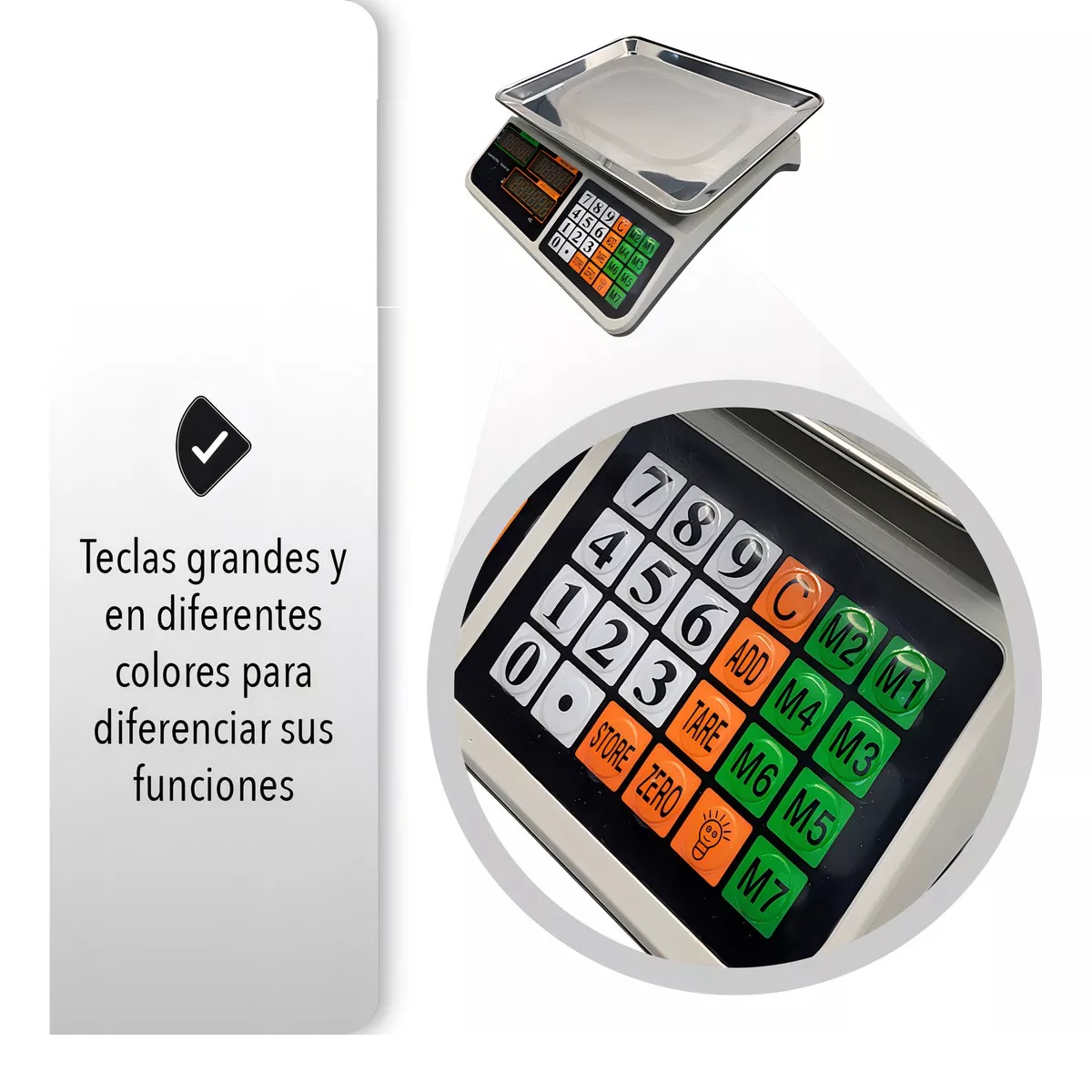 Báscula Comercial Digital Stay Elit Dgit-01 40kg Blanco Ms Peso máximo soportado 40 kg