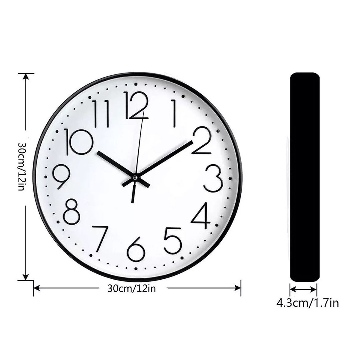 Reloj De Pared Digital Moderno De 30 Cm