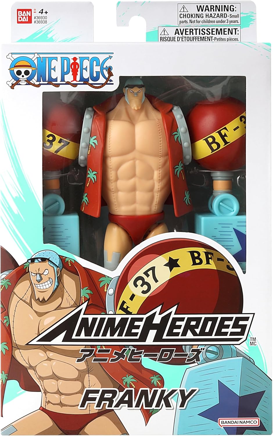 Anime Heroes One Piece Franky Figura Articulada Coleccionable BANDAI