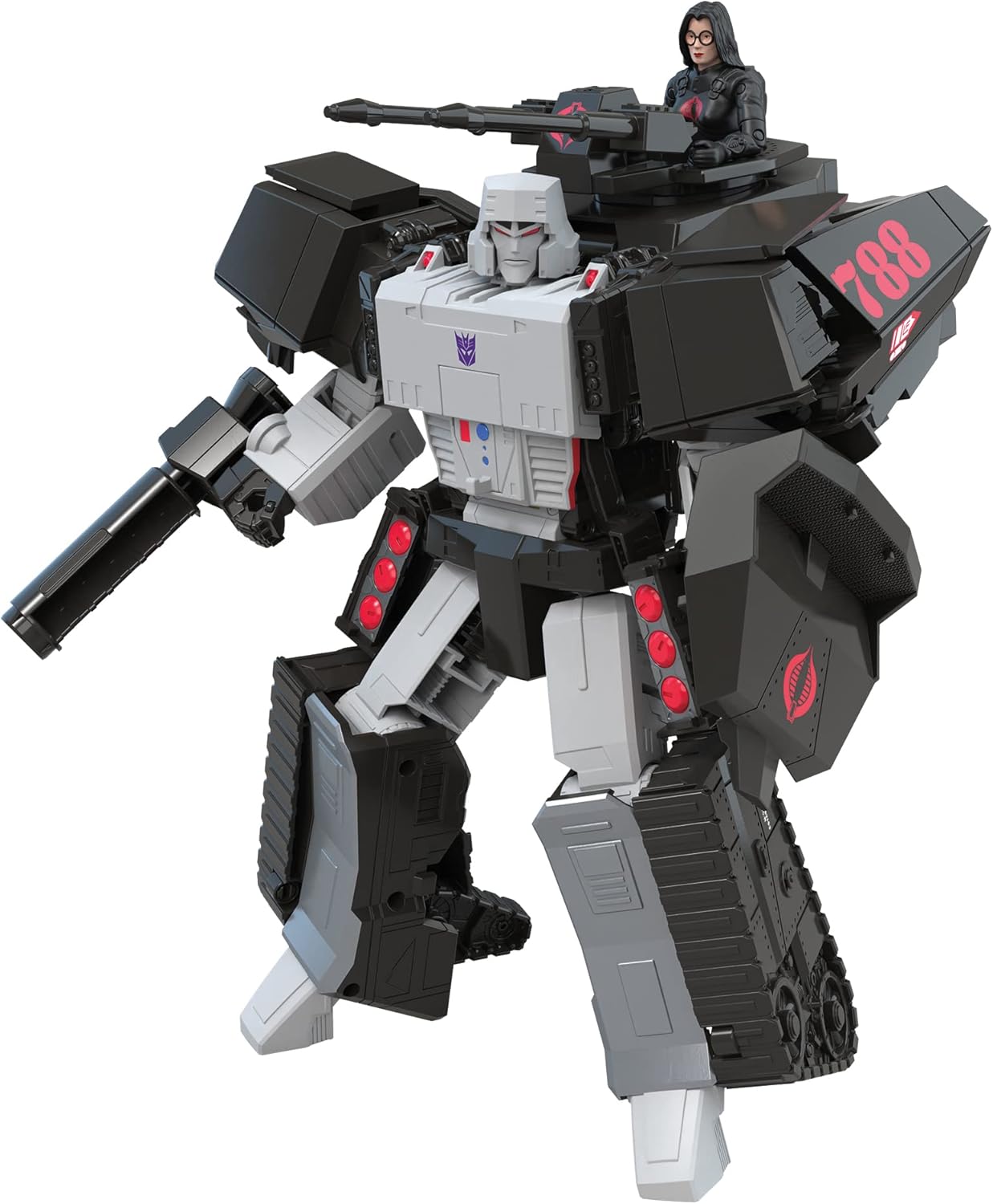 Megatron H.I.S.S. Tank Transformers G.I. Joe Generations Collaborative: Mash-Up, Figura Cobra Baronessa HASBRO