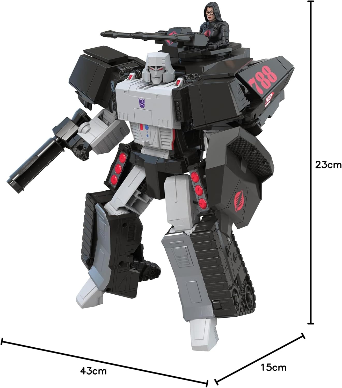 Megatron H.I.S.S. Tank Transformers G.I. Joe Generations Collaborative: Mash-Up, Figura Cobra Baronessa HASBRO