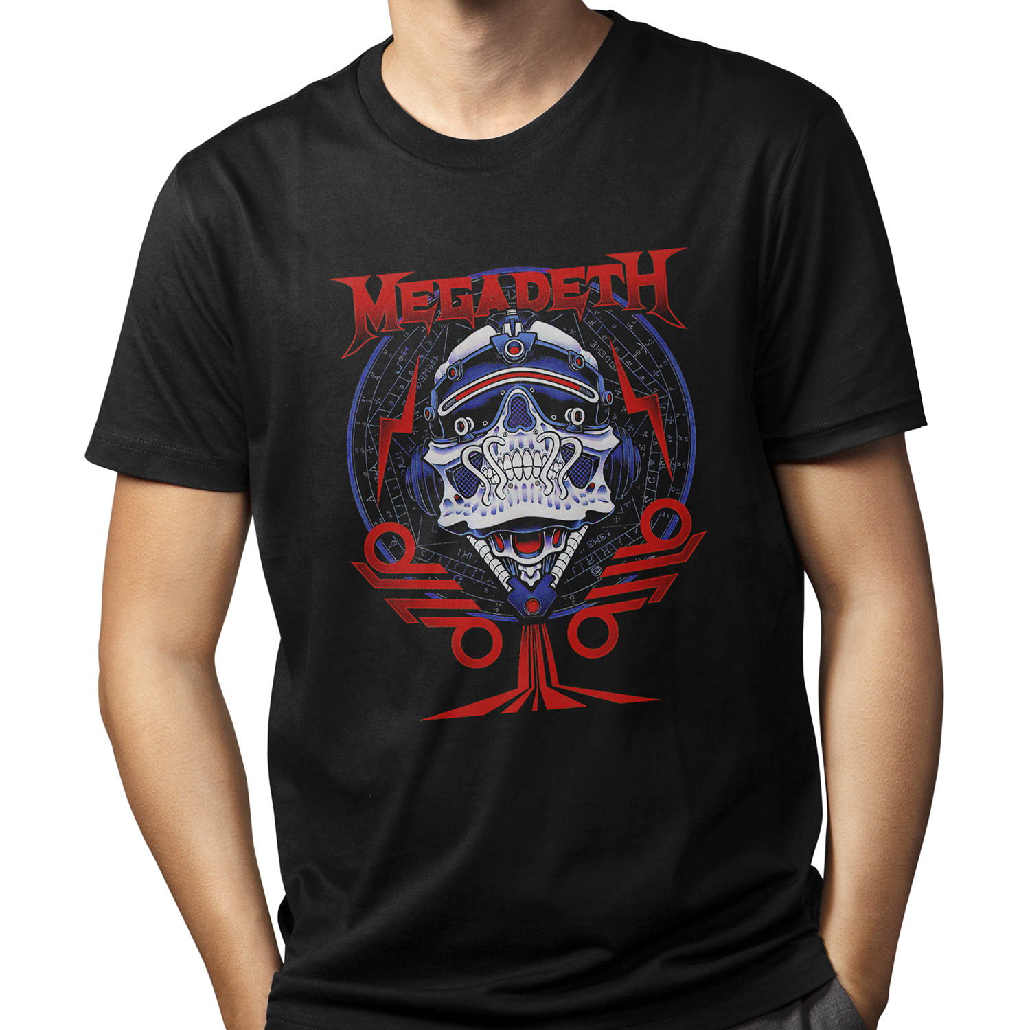 Playera para Hombre Metal Megadeth Cyborg Banda de Thrash Metal XOLO