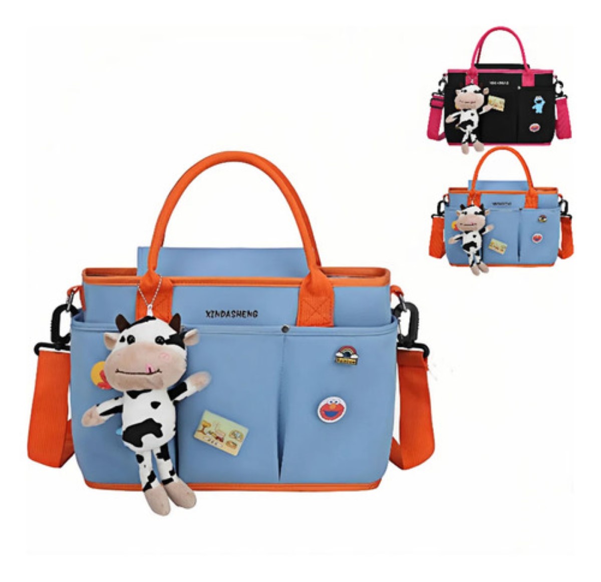 Pañaleras Mochila Modernas Para Bebe Viaje Multiuso Azul acero