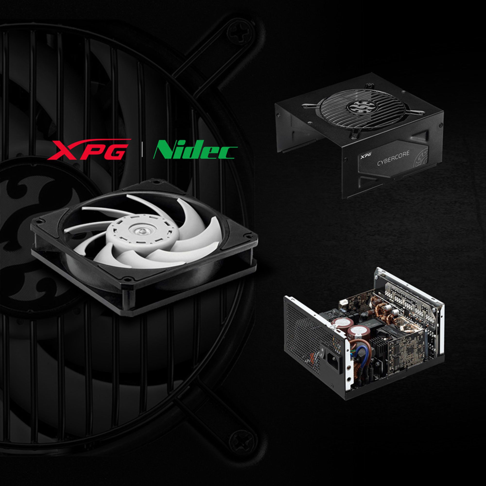 Fuente de poder XPG Cybercore de 1300 W, ATX, Modular, 80 Plus Platinum, Negro