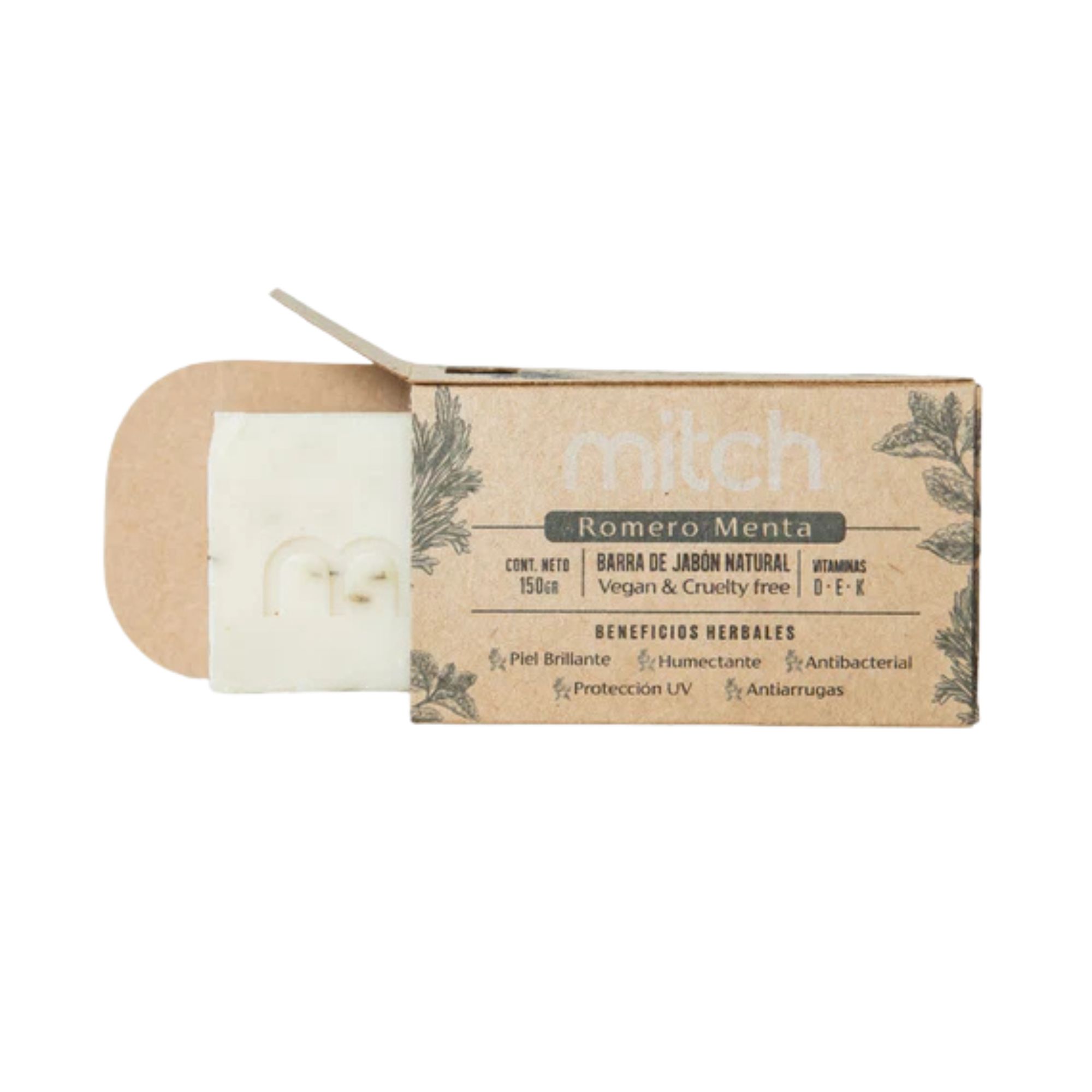 Jabon Corporal Romero Menta 150 G Mitch Vegano Cruelty-free