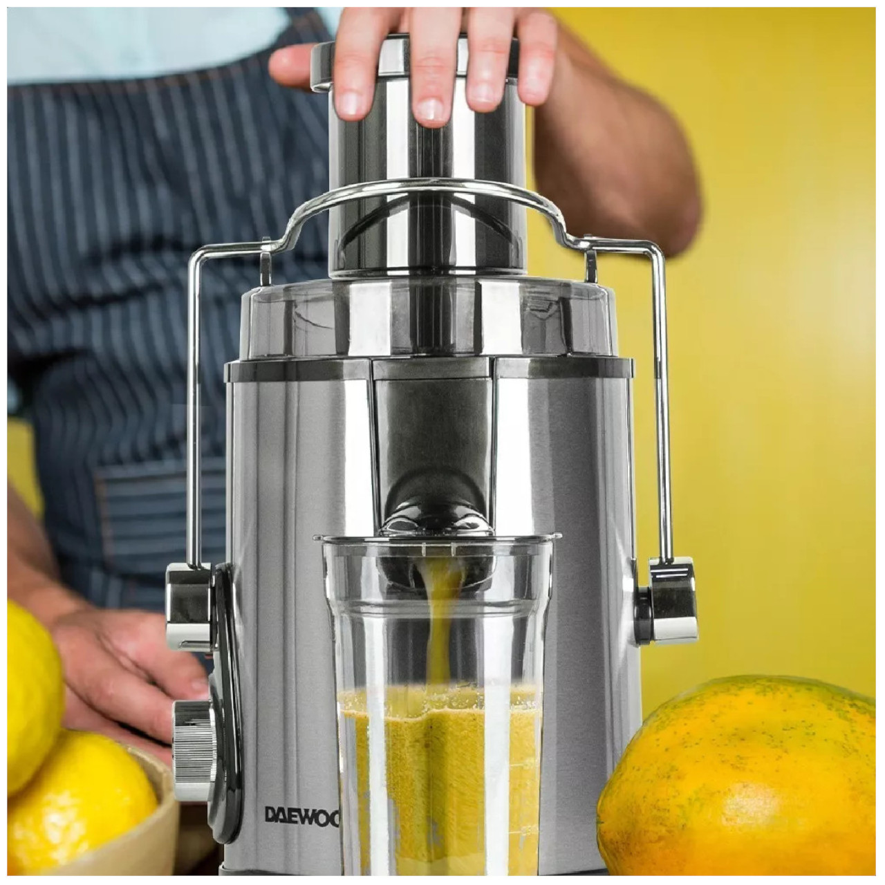 Extractor De Jugo Daewoo Acero Inox 2Vel 600ml 400W Plateado