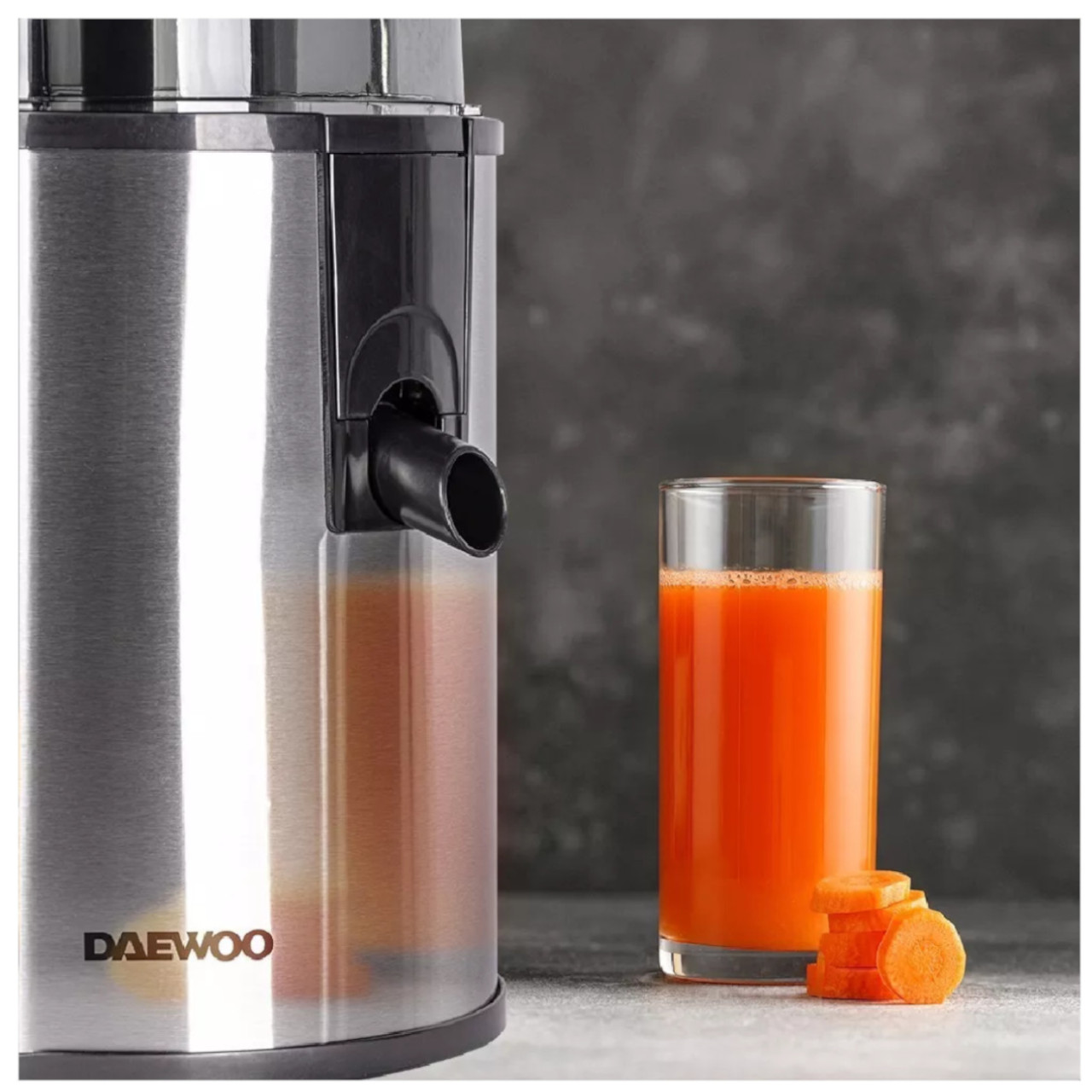Extractor De Jugo Daewoo Acero Inox 2Vel 600ml 400W Plateado