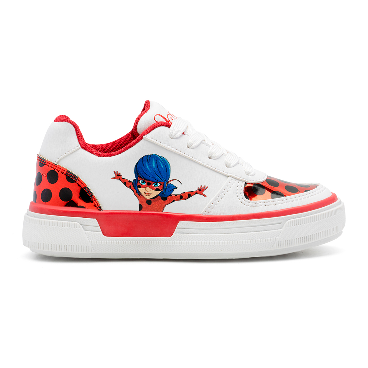 Calzado Yuyin Tenis Ladybug para Niña Blanco 22-25 