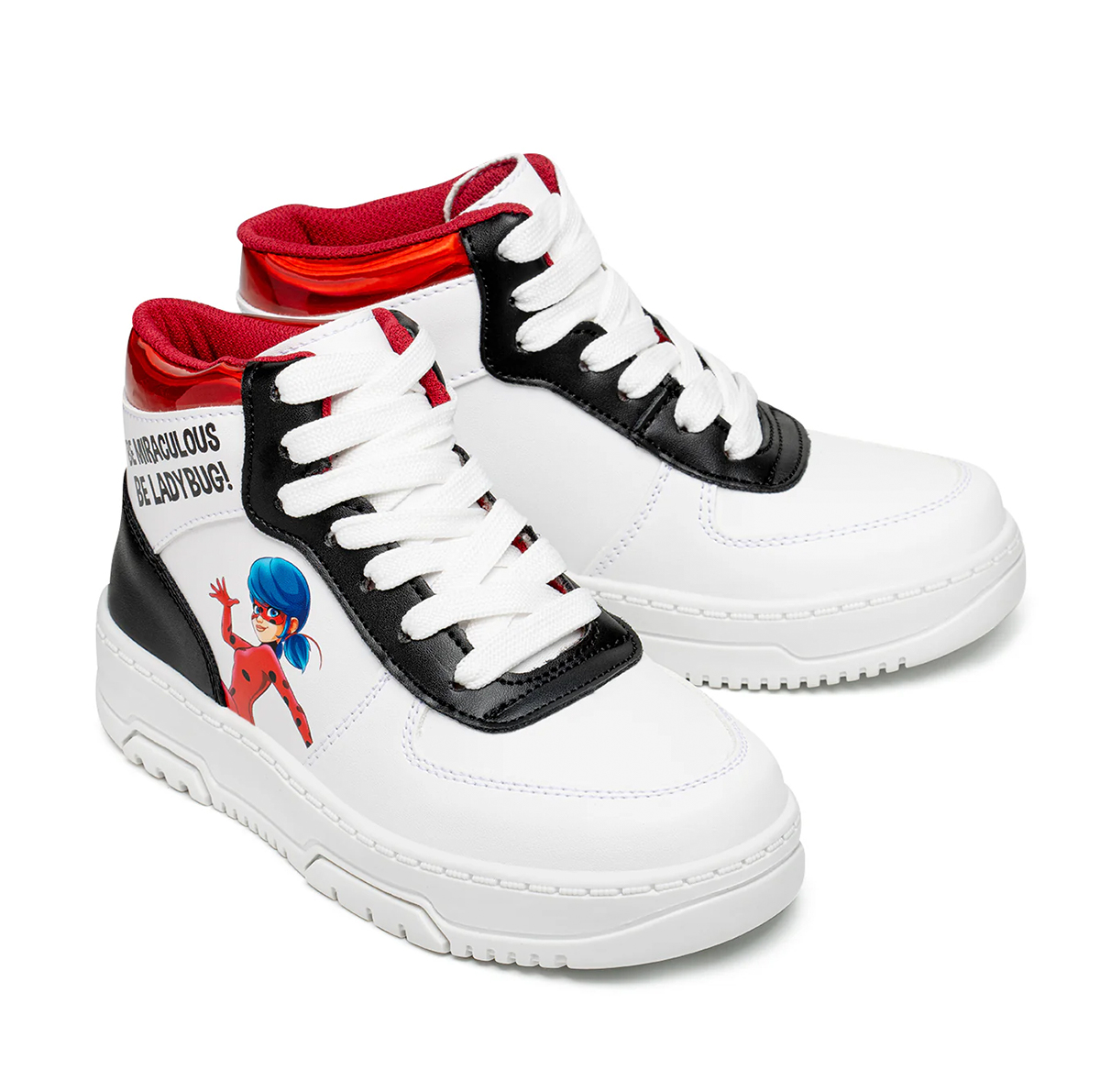 Calzado Ladybug Tenis Tipo Bota Blancos para Niña 18-21