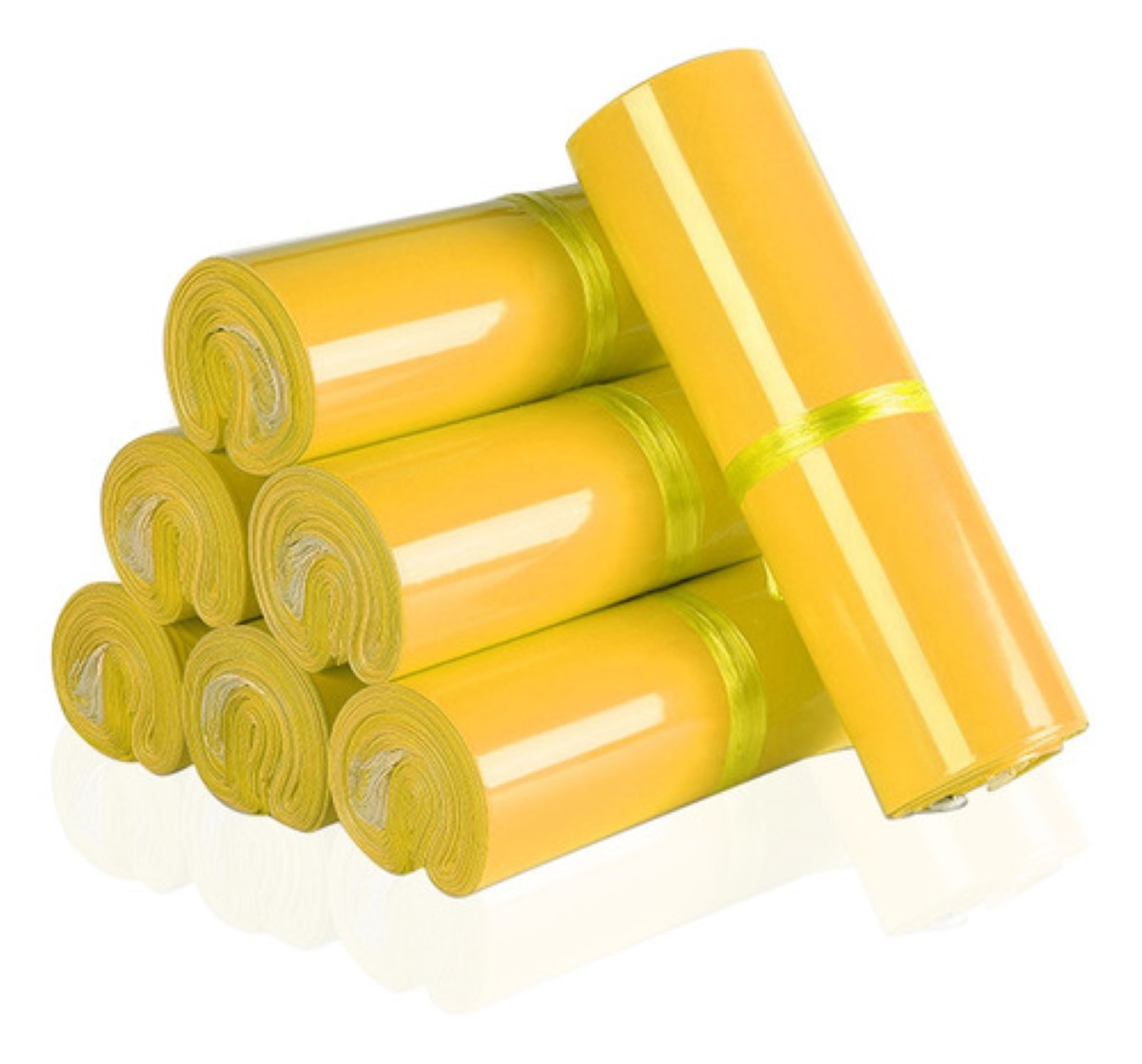 100 Bolsas Sobres De Plástico Para Envíos Paquetería 25*35 cm amarillo