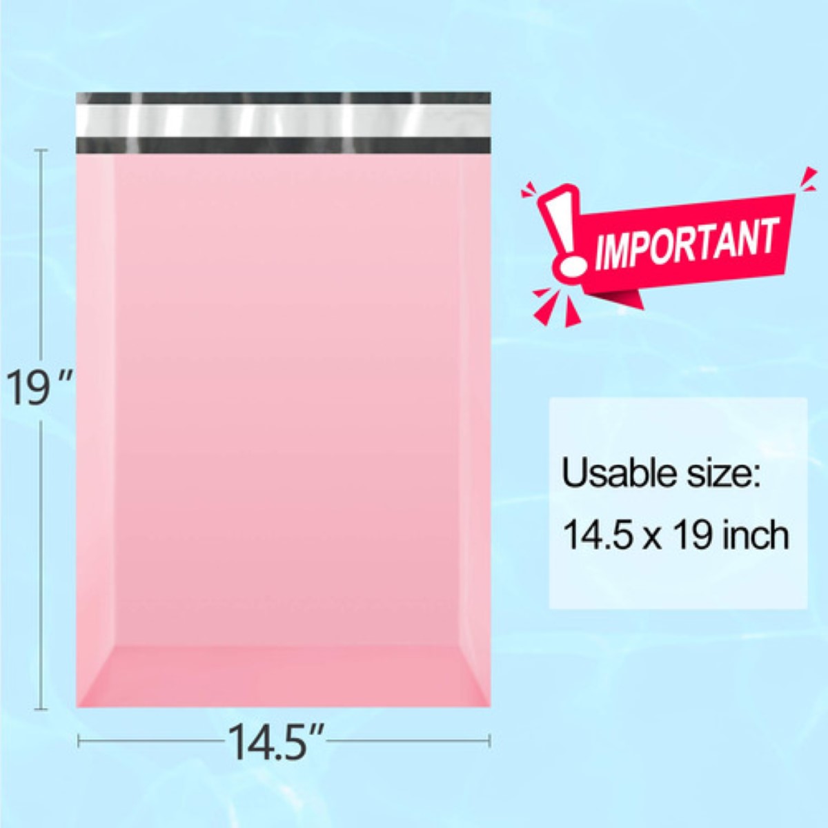 100 Bolsas Sobres De Plástico Para Envíos Paquetería 25*35 cm ROSA