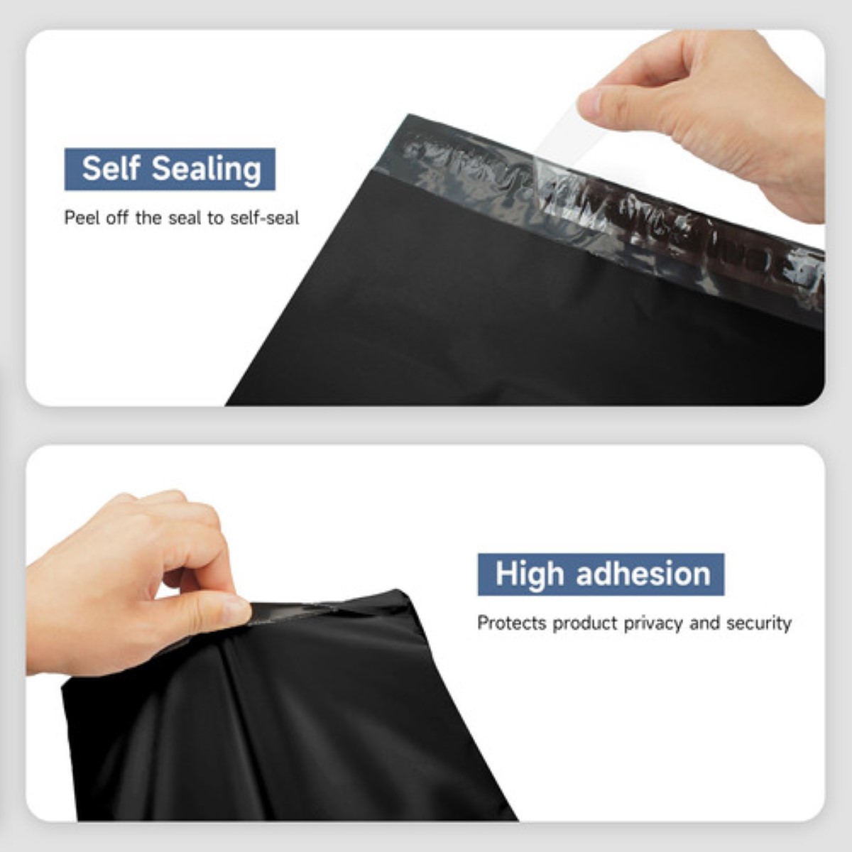 100 Bolsas Sobres De Plástico Para Envíos Paquetería 25*35 cm NEGRO