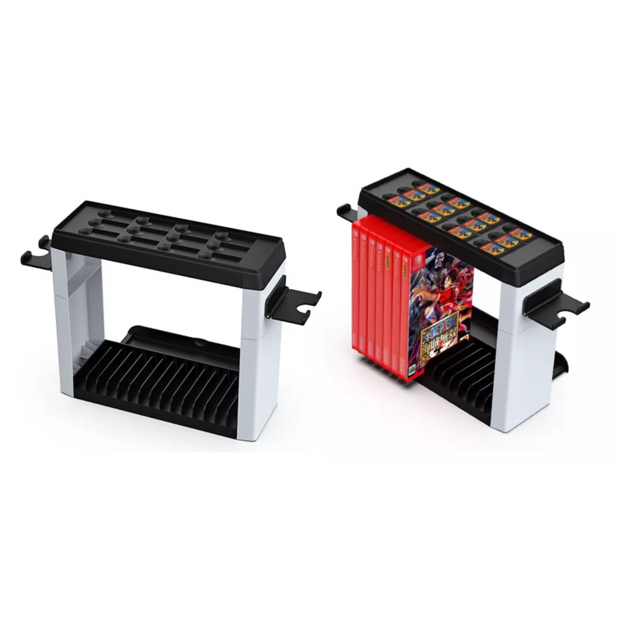 Torre De Almacenamiento Juegos Control Para Nintendo Switch Color Blanco