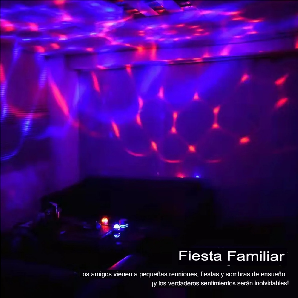 Lámpara proyector LED decoración hogar luz luna automática USB cielo estrellado colorido luces