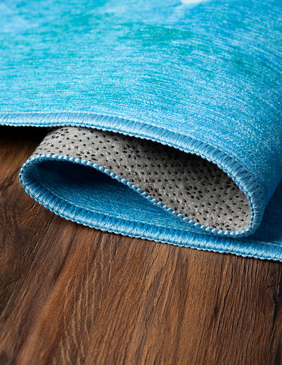 Tapete Alfombra Decorativo Lavable Aqua Acuarela - Fine Art Tj