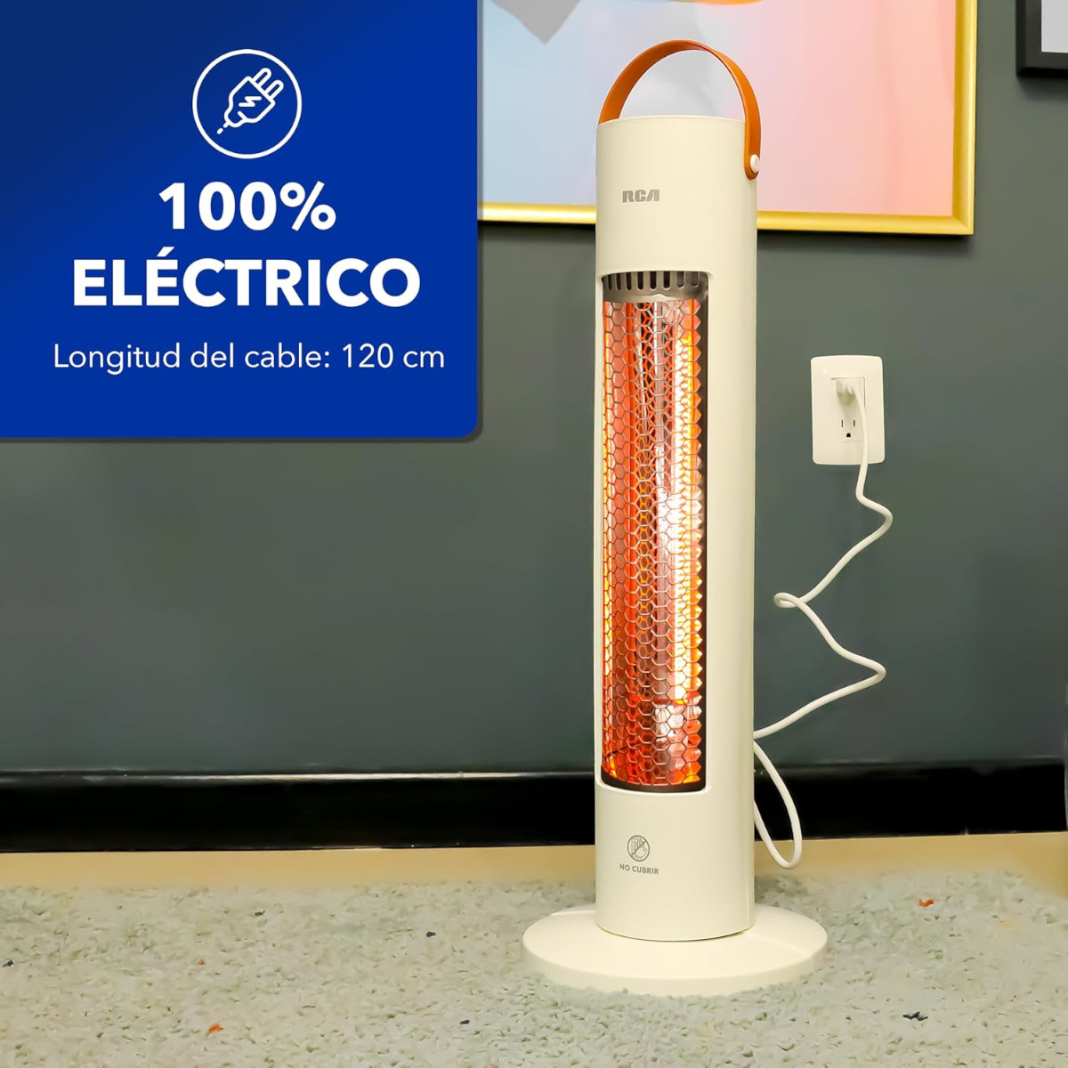Calefactor Eléctrico RCA RC-H10 pedestal oscilación 600W 120V