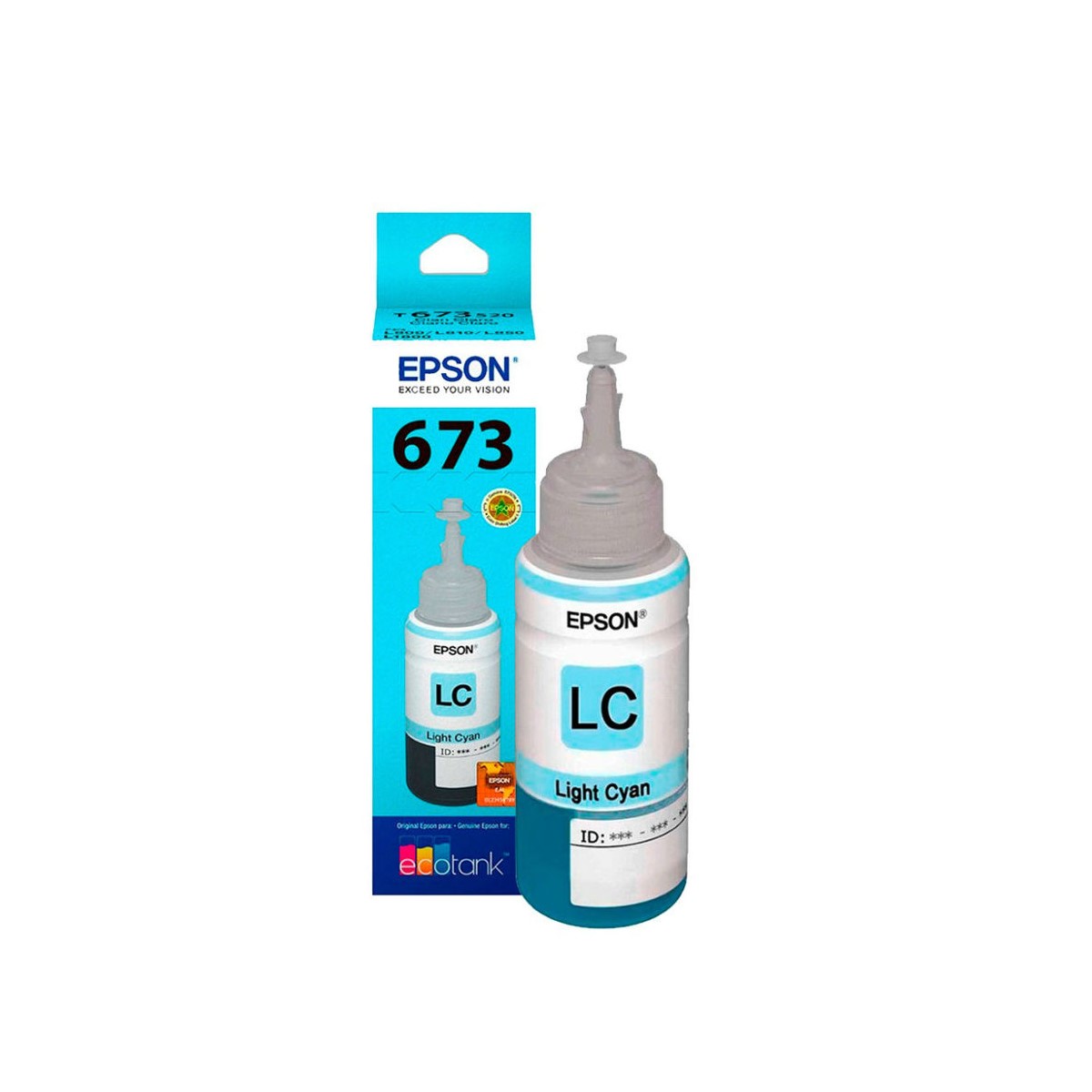 Cartucho epson modelo 673 cyan light, para l800, l1800 , l805