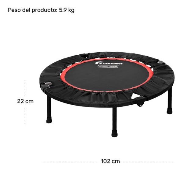 Trampolin Brincolin Plegable Aerobics Fitness Jumping Rojo Centurfit