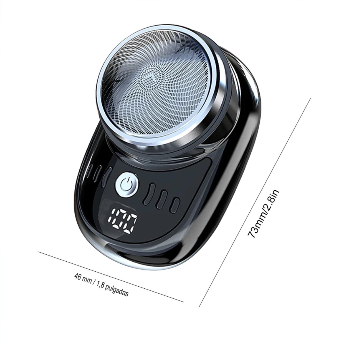 Mini Afeitadora eléctrica negro viaje recargable USB maquinilla portátil inalámbrica Barba