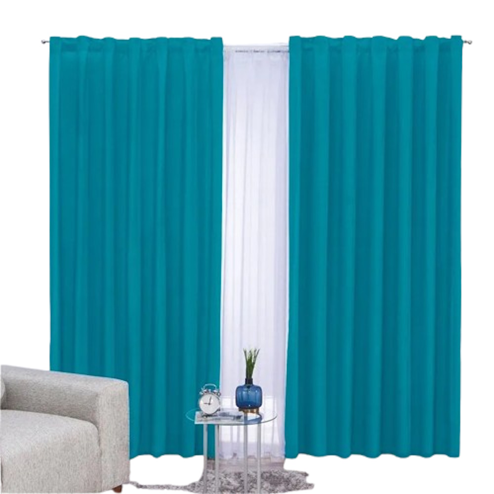 Cortina Decorativa Corta Suavitec Neo Microfibra Concord
