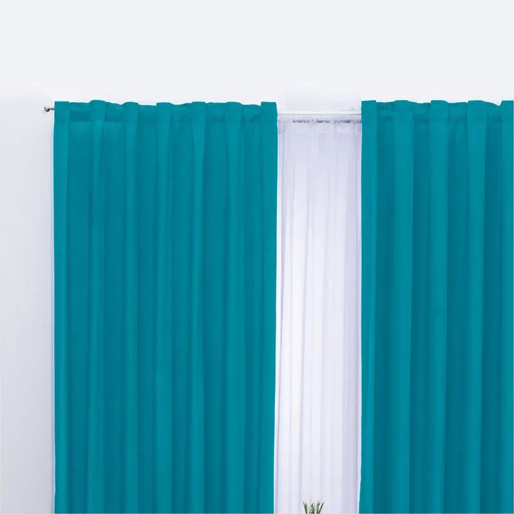 Cortina Decorativa Corta Suavitec Neo Microfibra Concord