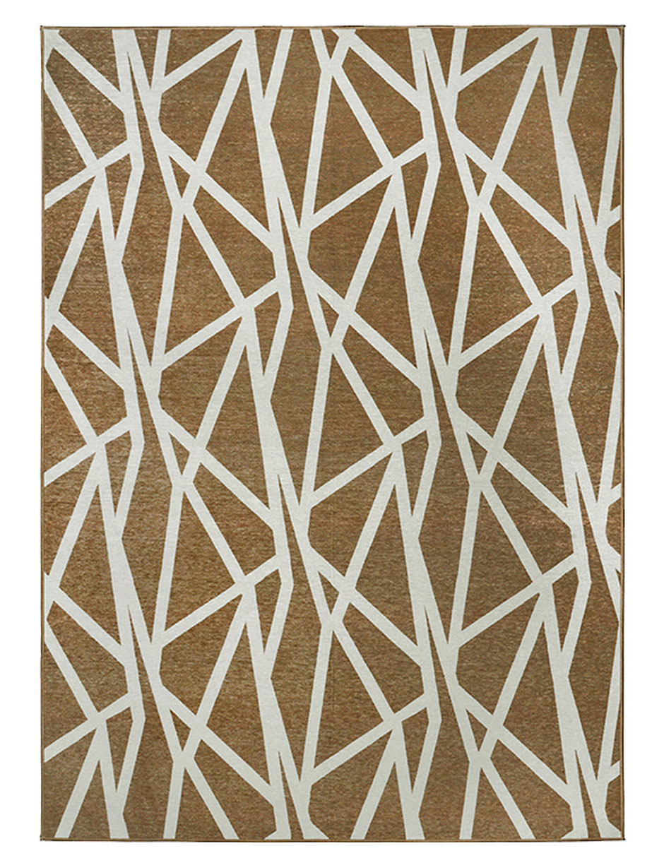 Tapete Alfombra Decorativo Lavable Intersecciones Camello - Fine Art Tj