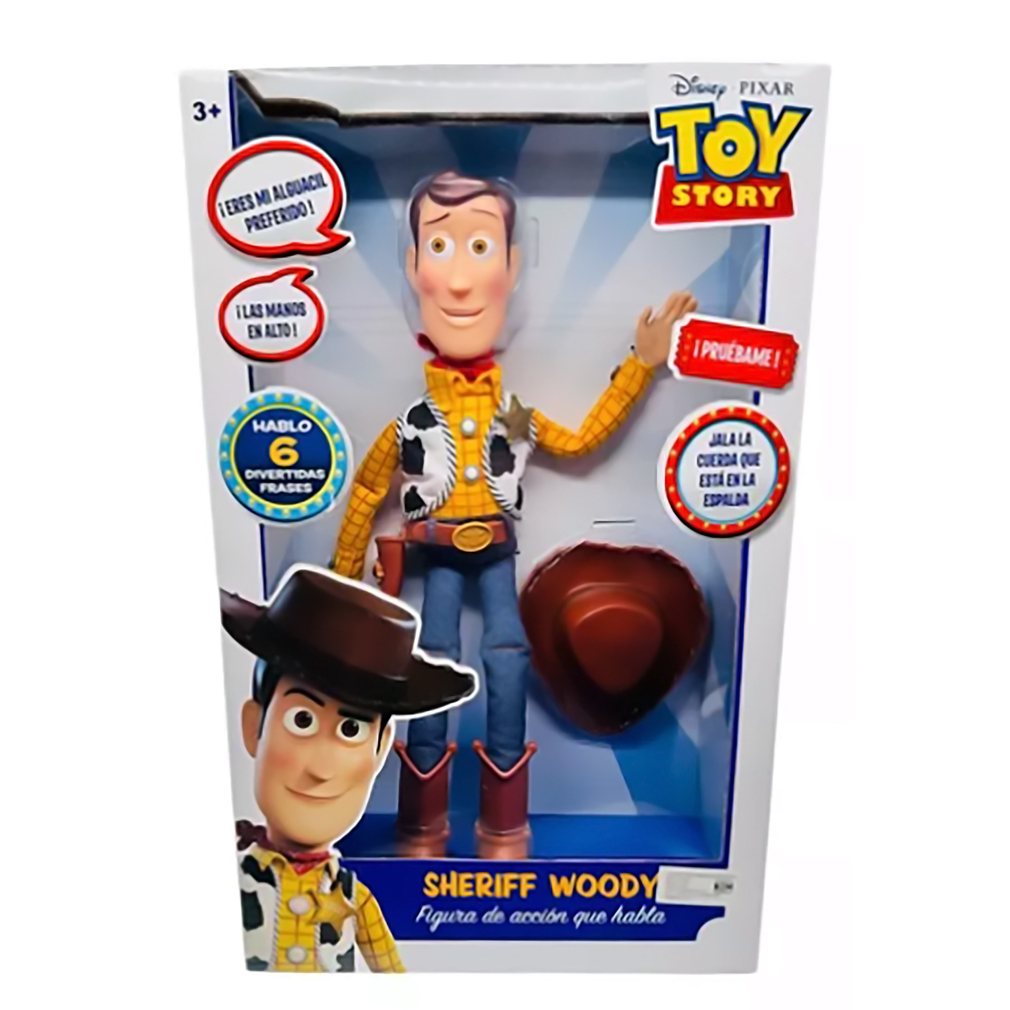 Woody Juguete D Tela Toy Story Pixar Habla 6 Frases Español